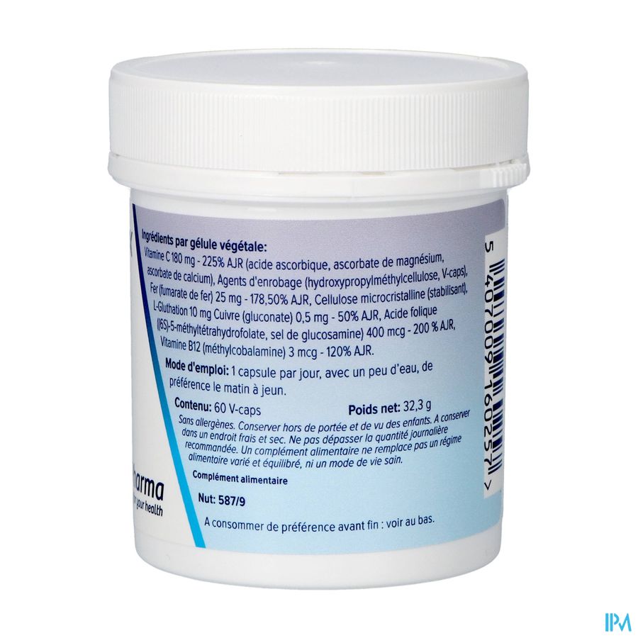 Fer Complex Vegetat. Caps 60x25mg Deba 1