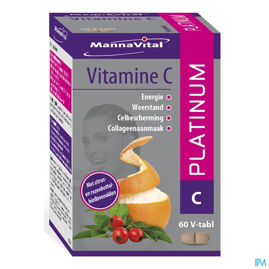 Mannavita Vitamine C Platinum V-comp 60 Mannavita Vitamine C Platinum V-comp 60