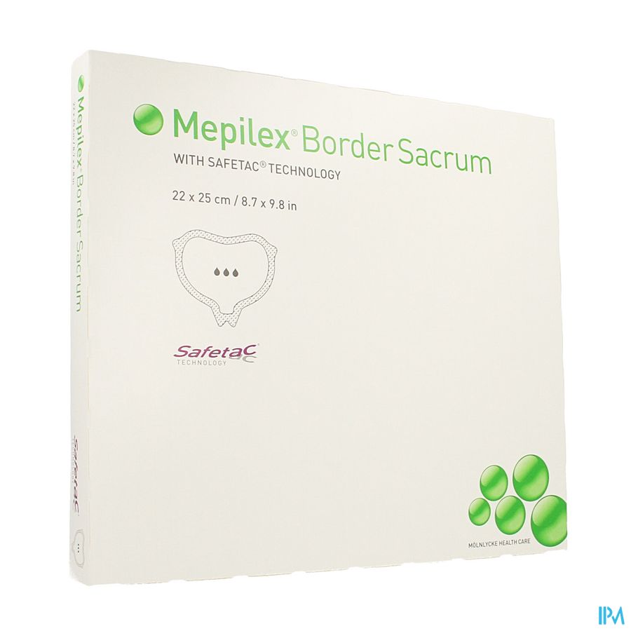 Mepilex Border Sacrum Ster 22,0x25,0 5 282460 Mepilex Border Sacrum Ster 22,0x25,0 5 282460