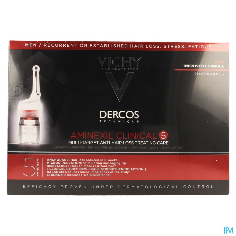 Vichy Dercos Aminexil Clinical 5 Men Amp 21x6ml 5