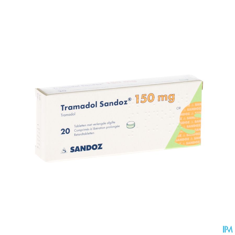 Tramadol 150 Sandoz Tabl Verl Afgifte 20 X 150mg Tramadol 150 Sandoz Tabl Verl Afgifte 20 X 150mg