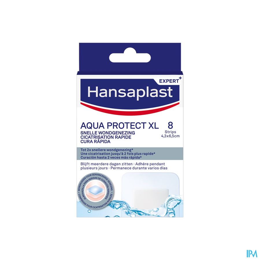 Hansaplast Aqua Protect Xl Cicatr. Rapide Strips 8 Hansaplast Aqua Protect Xl Cicatr. Rapide Strips 8