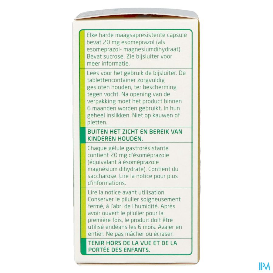 Esomeprazole Teva Caps Harde Maagsapres Fl 98x20mg 5