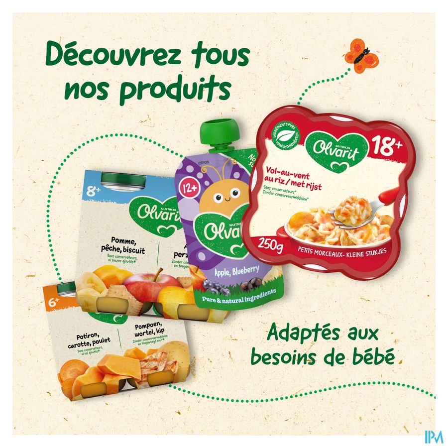 Olvarit Schotel 12m+ Spaghetti Bolognese 1x230gr 5