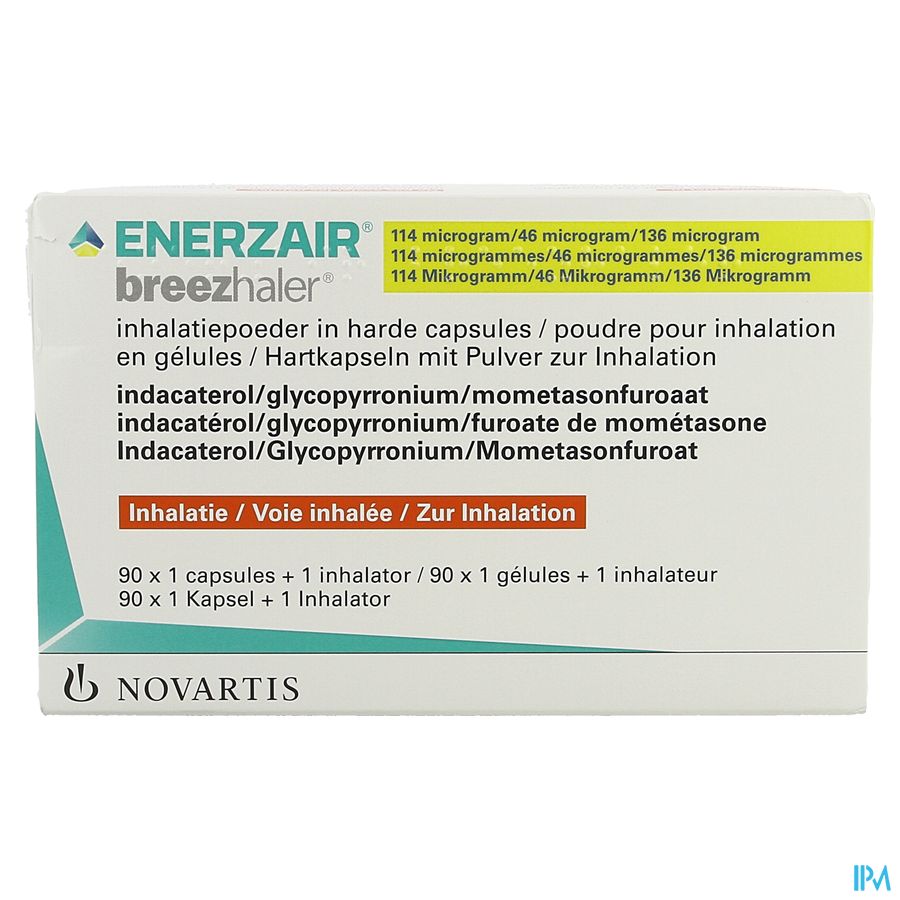 Enerzair Breezhaler 114/46/136mcg Caps 90x1+1inhal 1