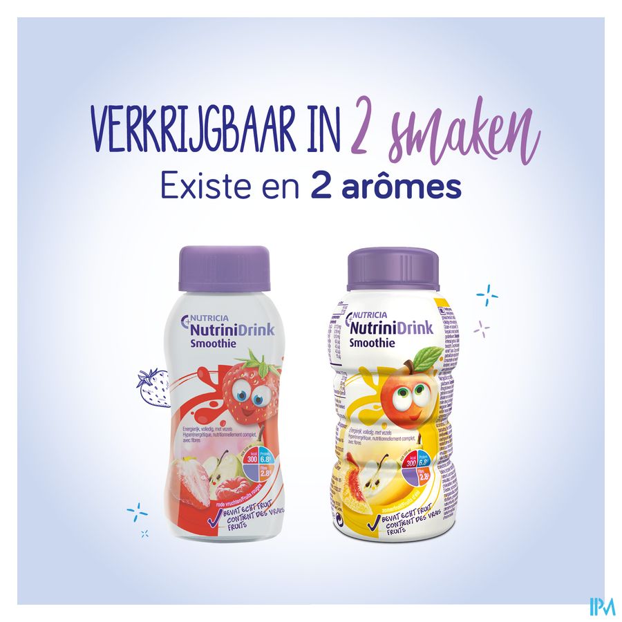 Nutrinidrink Smoothie Zomerfruit Flesje 200ml 7