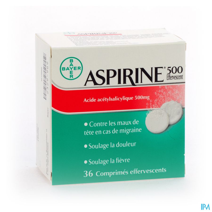 Aspirine 500mg Comp Eff 36
