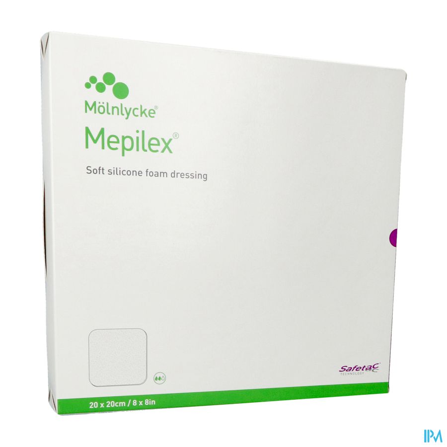 Mepilex Schuimverb Sil Abs Ster 20x20cm 5 294400 Mepilex Schuimverb Sil Abs Ster 20x20cm 5 294400