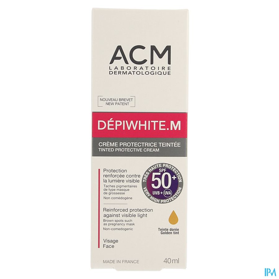 Depiwhite M Creme Bescherm.getint Spf50+ Tube 40ml 2