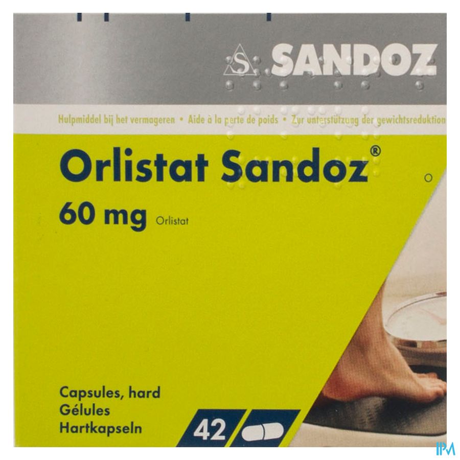 Orlistat Sandoz Harde Caps 42 X 60mg 4