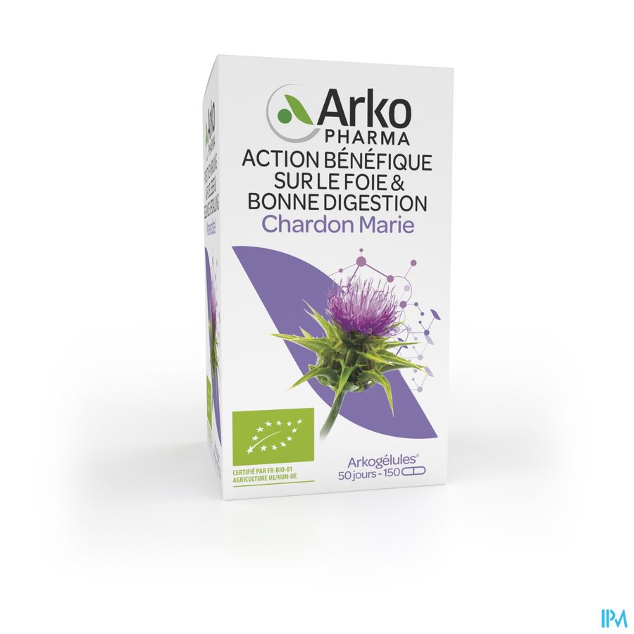 Arkogelules Chardon Marie Bio Caps 150 Nf