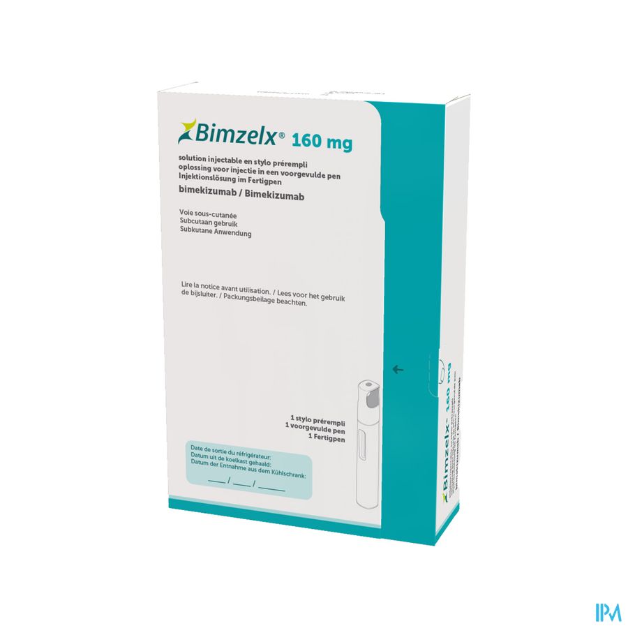 Bimzelx 160mg Opl Inj Voorgevulde Pen 1 Bimzelx 160mg Opl Inj Voorgevulde Pen 1