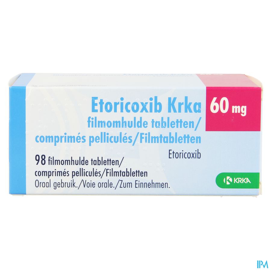 Etoricoxib Krka 60mg Filmomh Tabl 98 X 60mg 1