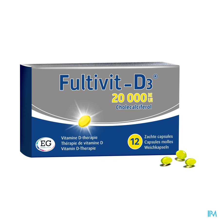 Fultivit-D3 20000Iu Caps Molle 12 Fultivit-D3 20000Iu Caps Molle 12