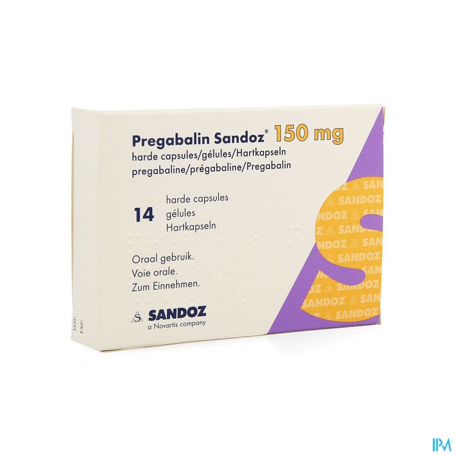 Pregabalin Sandoz 150mg Harde Caps 14