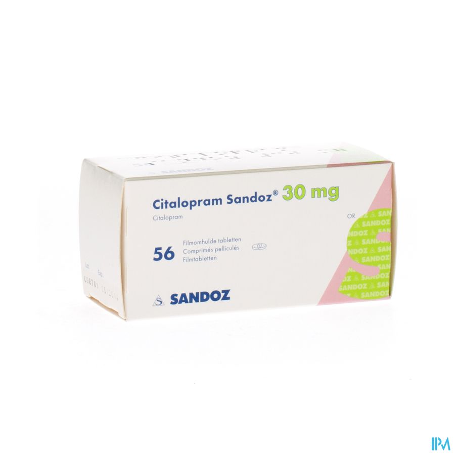 Citalopram Sandoz Comp 56 X 30mg