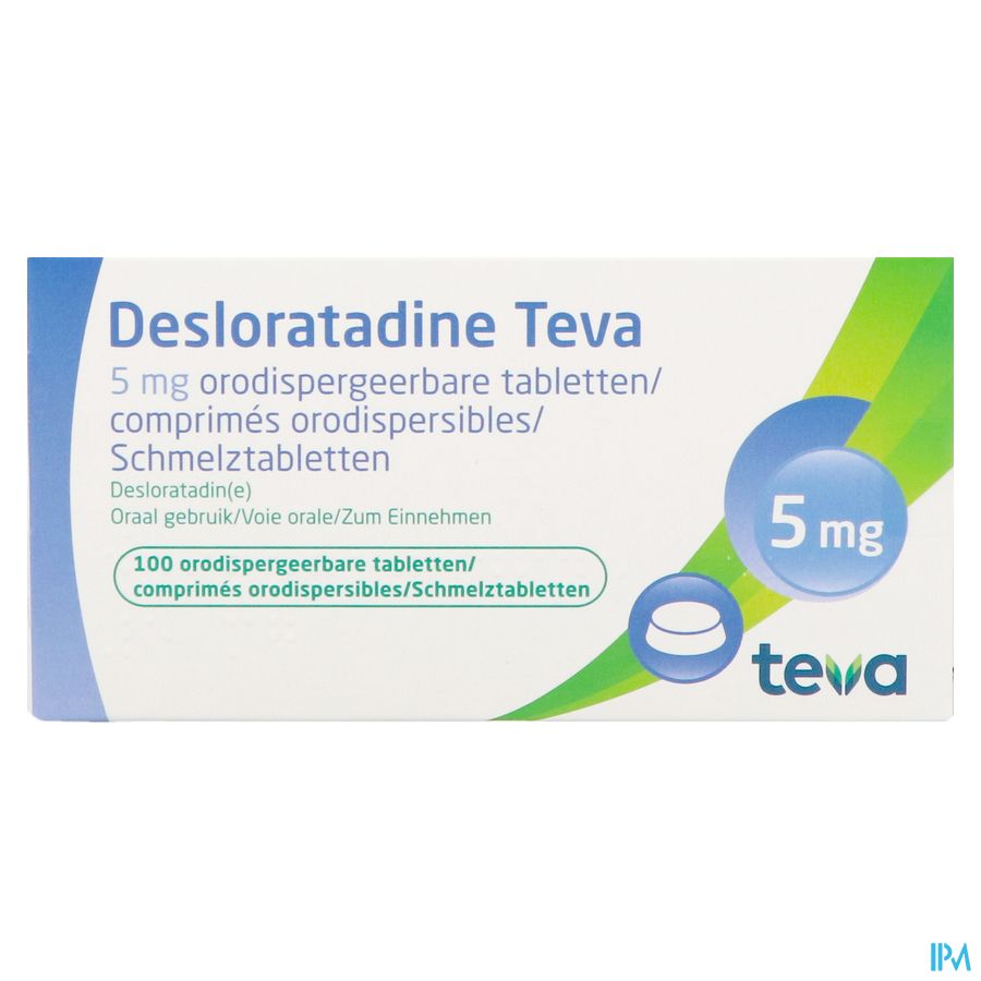 Desloratadine Teva 5mg Orodisp Tabl 100 X 5mg 1