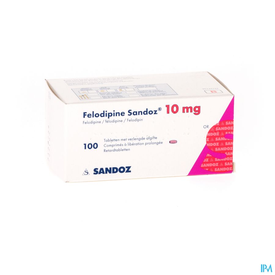 Felodipine Sandoz Comp Retard 100 X 10mg Felodipine Sandoz Comp Retard 100 X 10mg