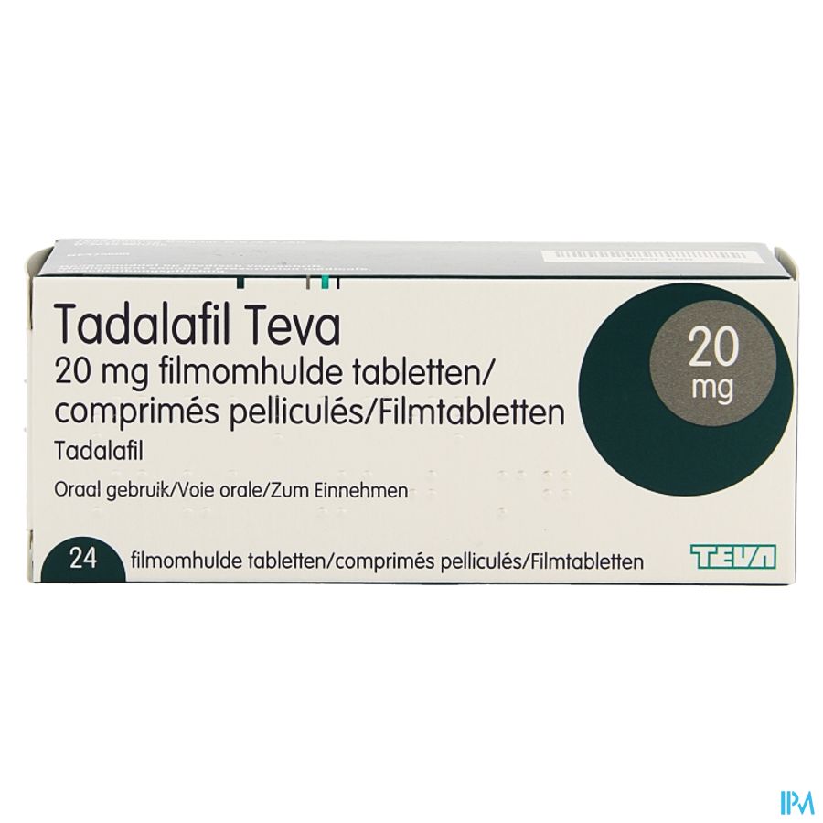 Tadalafil Teva Filmomh Tabl 24 X 20,0mg 3