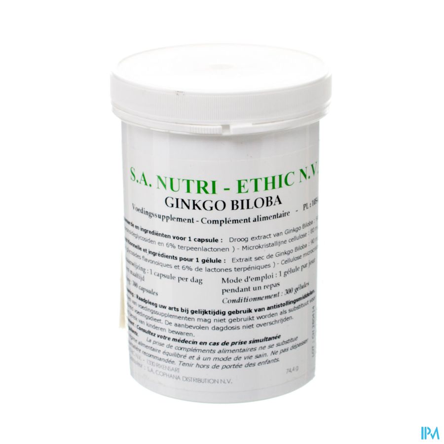 Ginkgo Biloba Memoire-concentration Pot Gel 300 Ginkgo Biloba Memoire-concentration Pot Gel 300