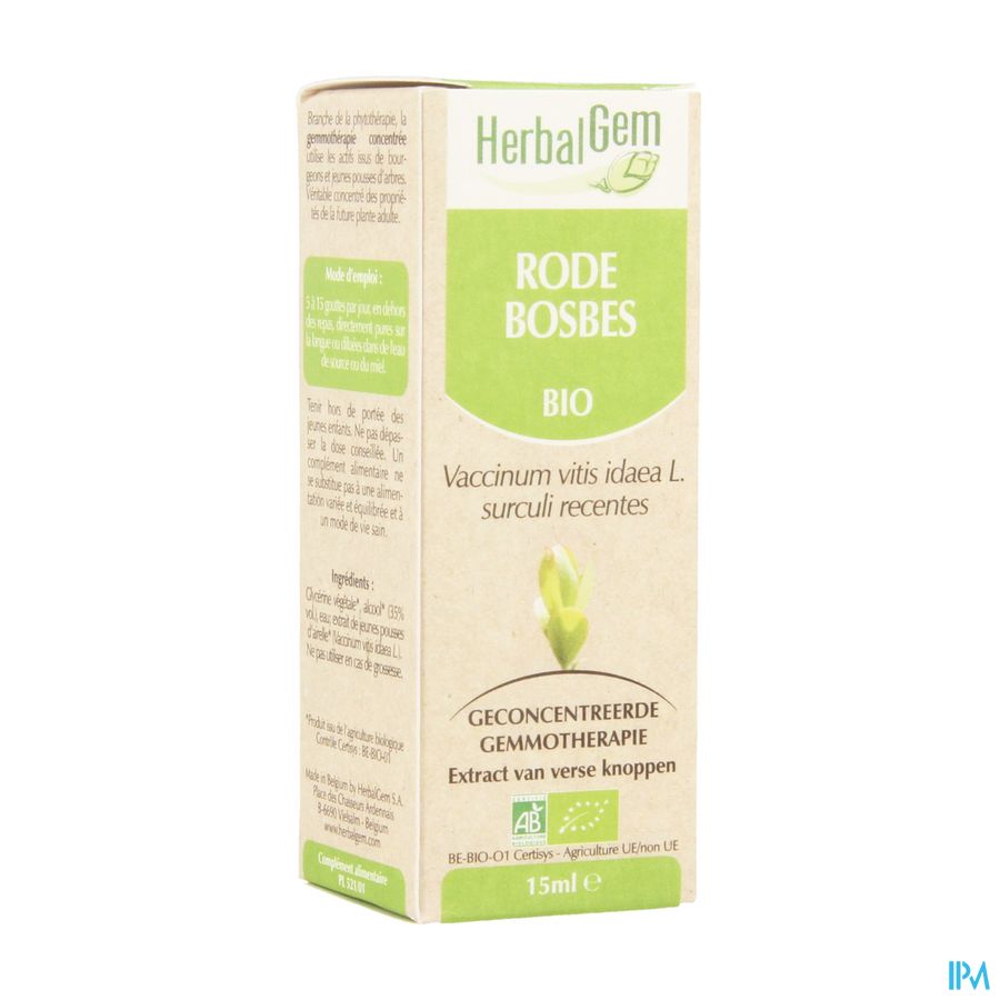Herbalgem Rode Bosbes Maceraat 15ml