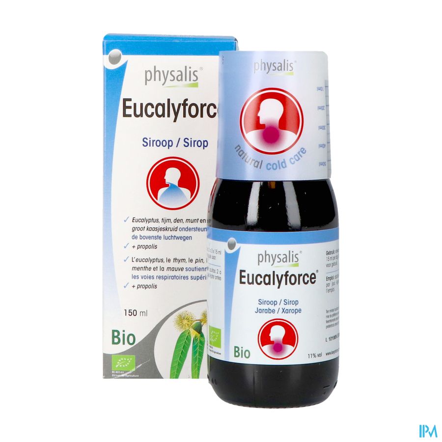 Physalis Eucalyforce Siroop Bio 150ml 10