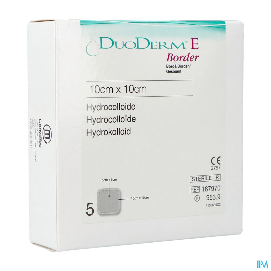 Duoderm E Bord Adh 10x10cm 5 H7970 Duoderm E Bord Adh 10x10cm 5 H7970