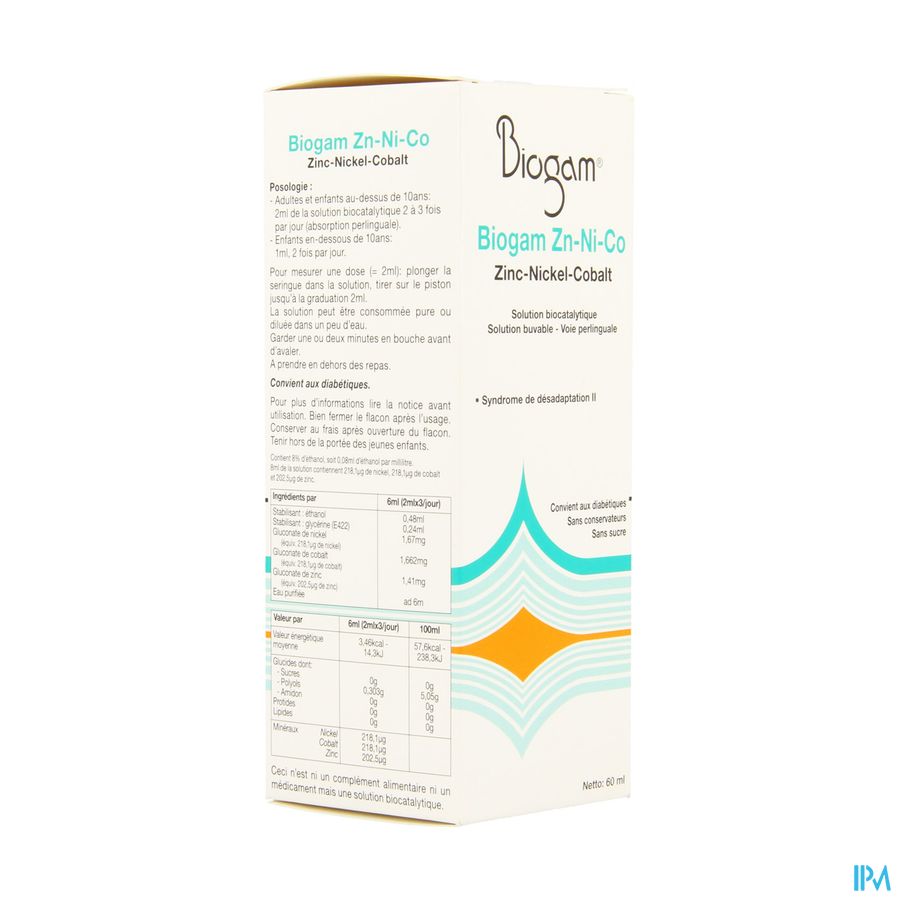 Biogam Zn-ni-co Fl 60ml Biogam Zn-ni-co Fl 60ml