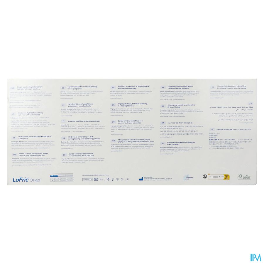 Lofric Origo Sleeve Nelaton 40cm Ch16/5,3mm Men 30 3