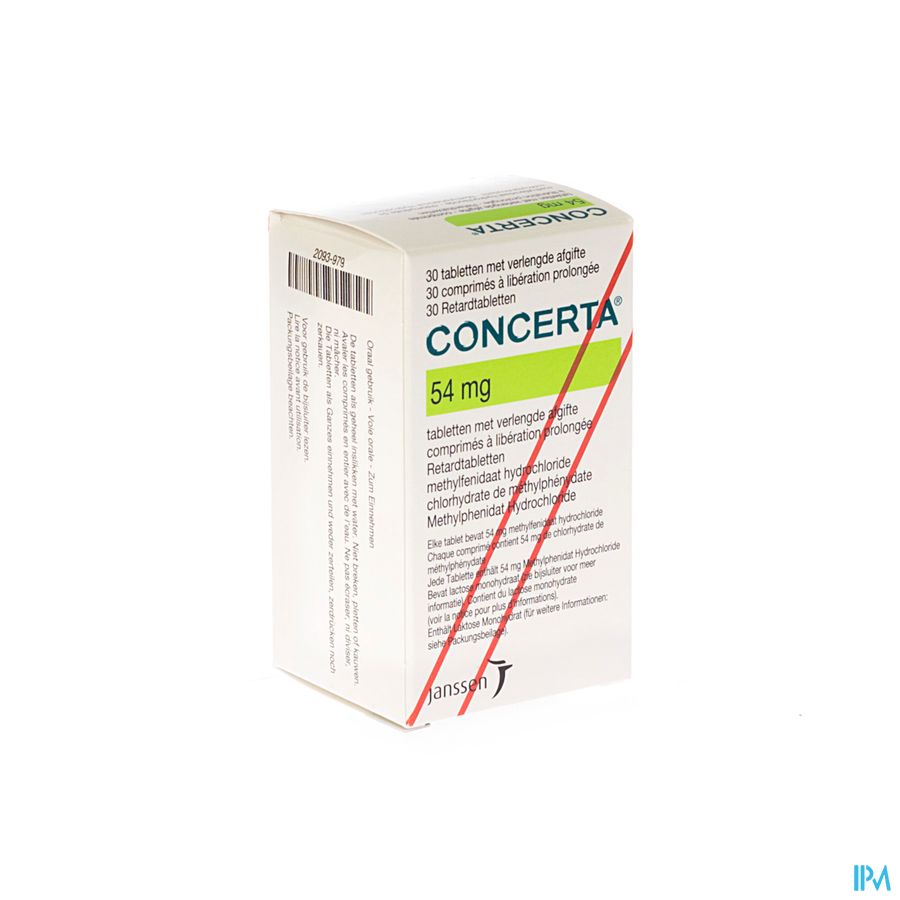 Concerta Tabl 30 X 54mg Concerta Tabl 30 X 54mg