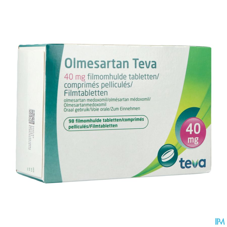 Olmesartan Teva 40mg Filmomh Tabl 98 Olmesartan Teva 40mg Filmomh Tabl 98