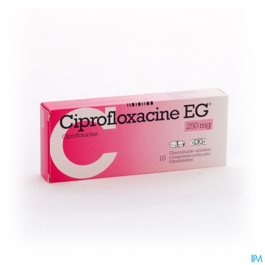 Ciprofloxacine EG 250Mg Comp 10X250Mg 2