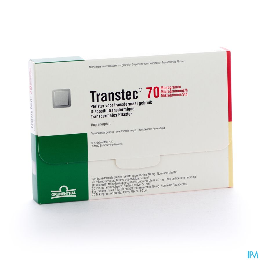 Transtec 70,0mcg/h Patch 10