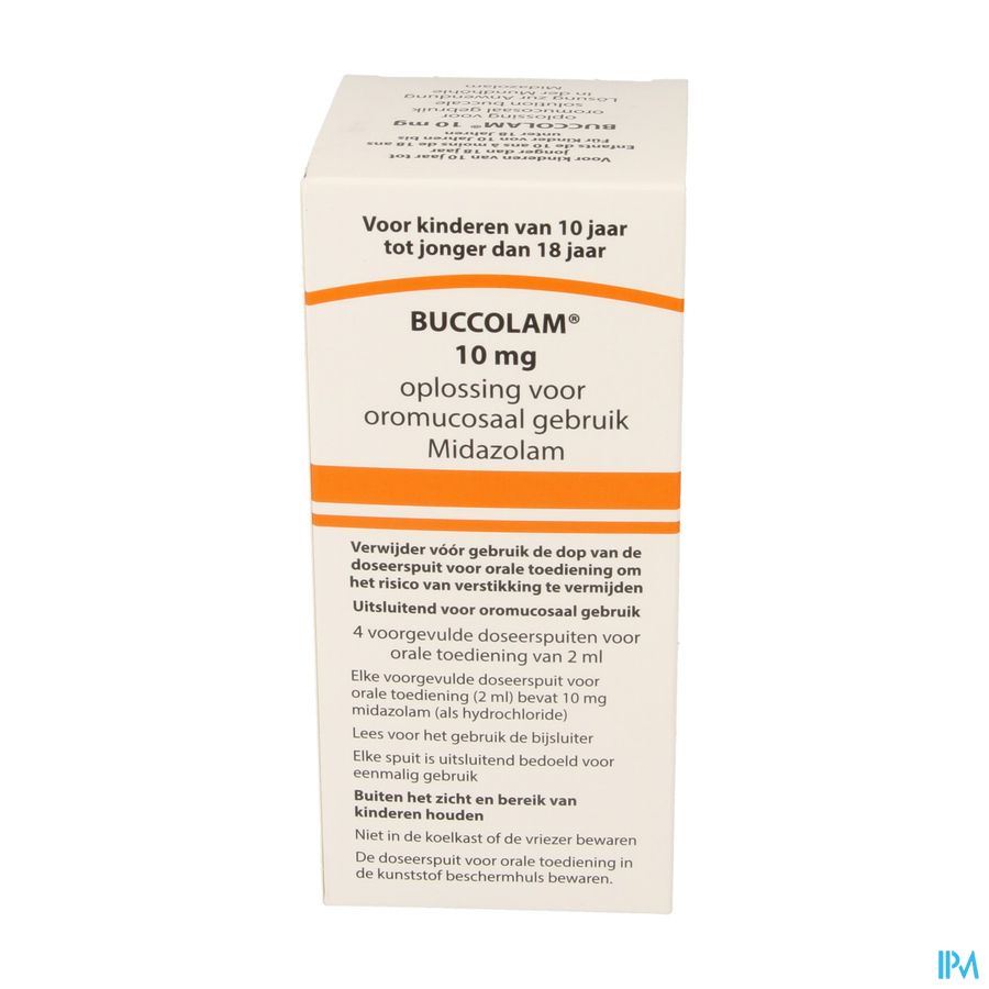 Buccolam 10,0mg Or Opl 4 Voorgev Dos Spuit 2,0ml 1