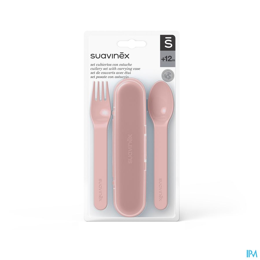 Suavinex Feeding Forest Doosje + Bestek Roze Suavinex Feeding Forest Doosje + Bestek Roze