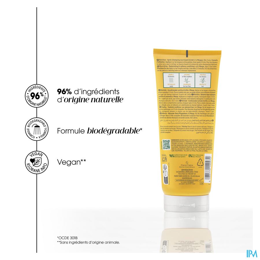 Klorane Capil. Balsem Mango 200ml Nf 15