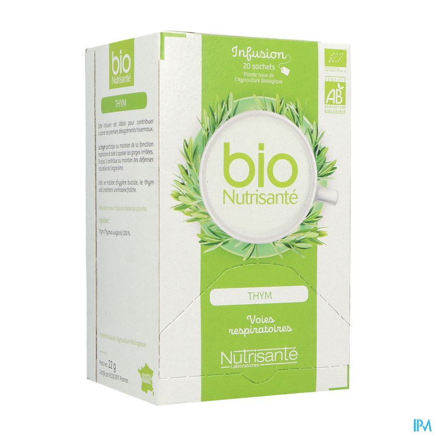 Infusie Bio Tijm Zakje 20 Infusie Bio Tijm Zakje 20