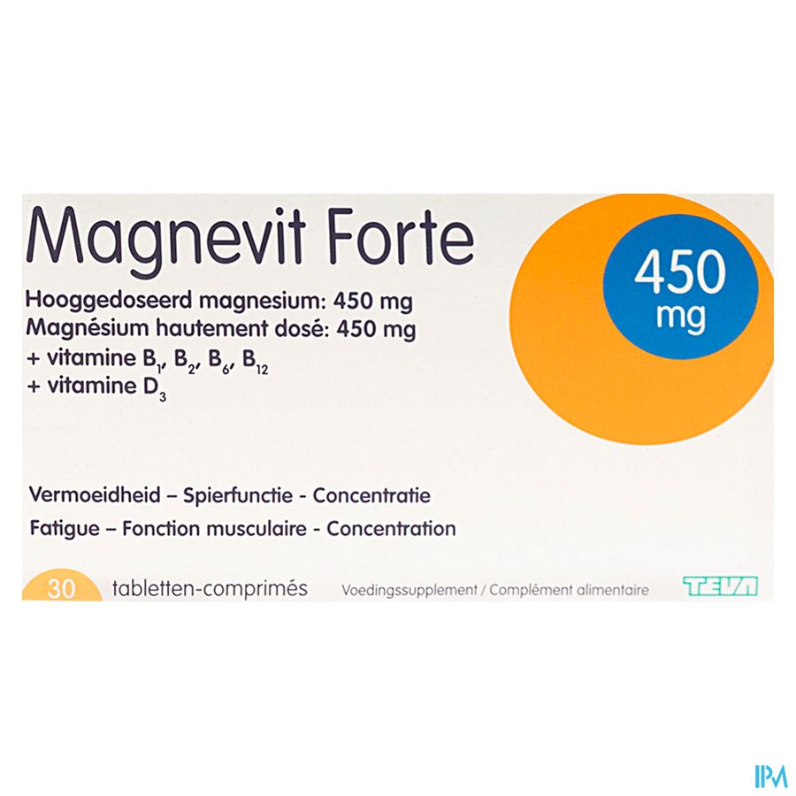 Magnevit Forte 450mg Tabl 30
