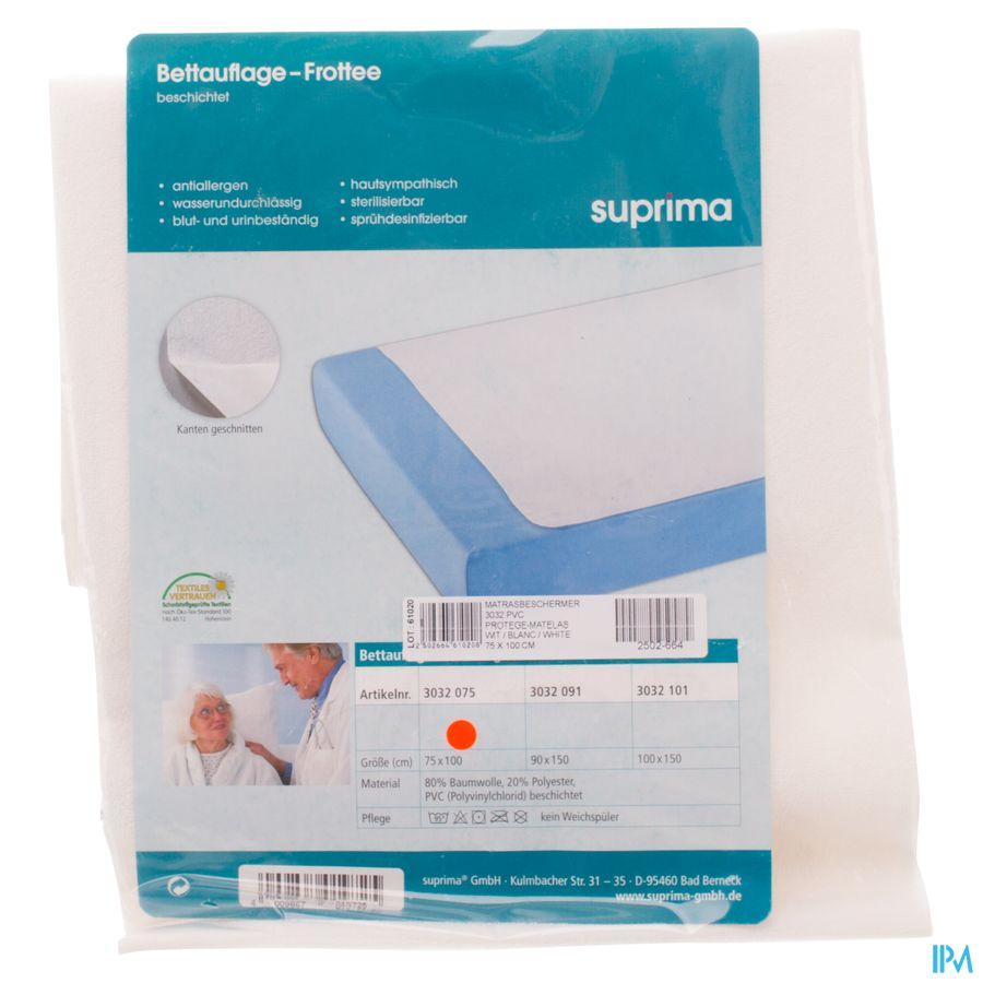 Suprima 3032 Matrasbeschermer Frotte 75x100cm 1