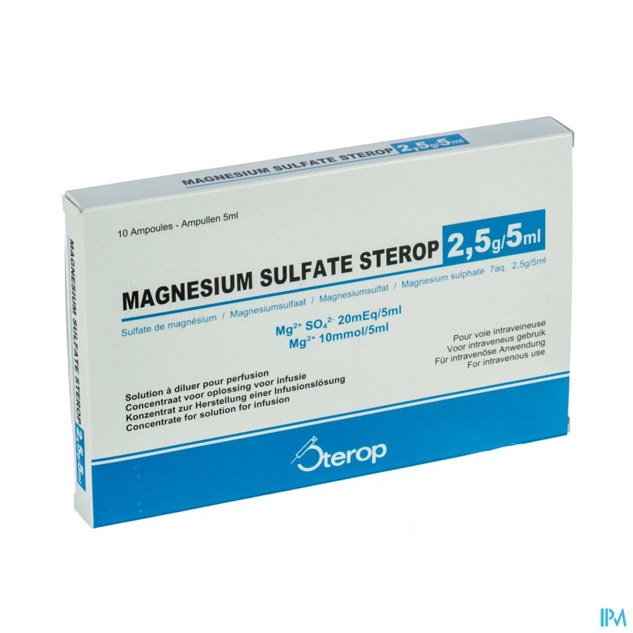 Magnesium Sulfate-stp Sol.inj. 2.5g/5ml 10 Magnesium Sulfate-stp Sol.inj. 2.5g/5ml 10