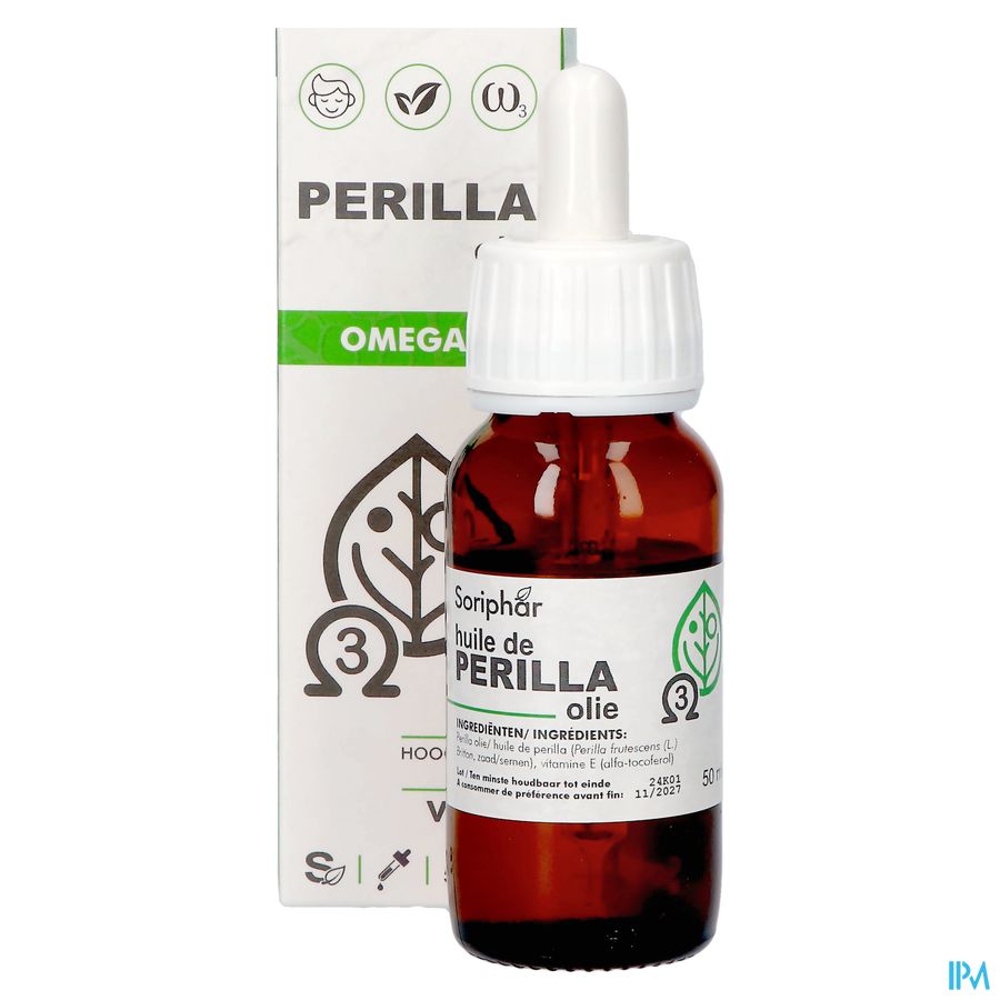 Soria Huile Perilla Omega 3 Vegan 50ml 8