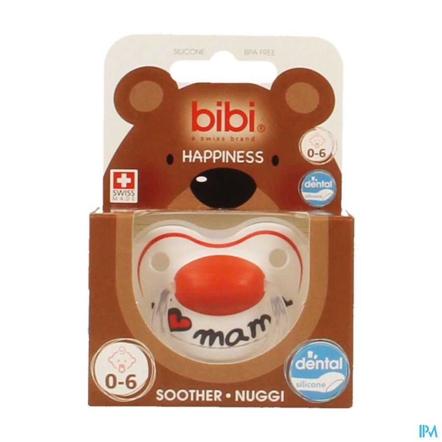 Bibi Fopspeen Hp Dental I Love Mama 0-6m Bibi Fopspeen Hp Dental I Love Mama 0-6m