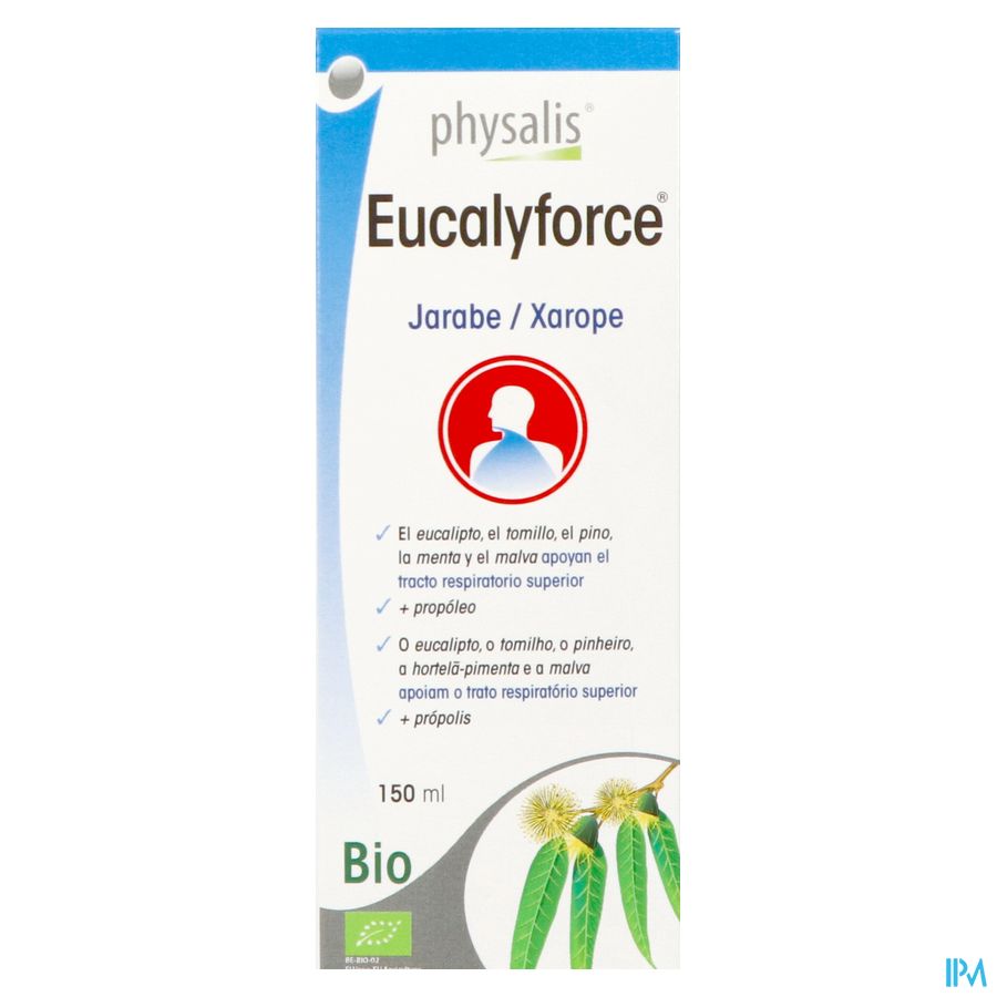 Physalis Eucalyforce Siroop Bio 150ml 5
