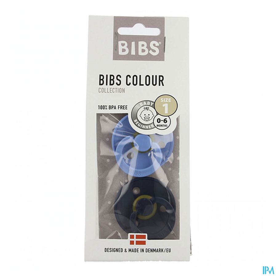 Bibs 1 Fopspeen Duo Sky Blue Deep Space Bibs 1 Fopspeen Duo Sky Blue Deep Space