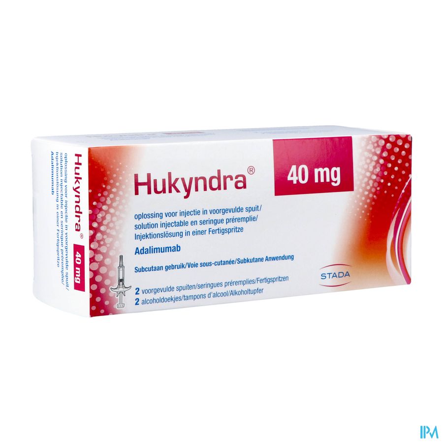 Hukyndra 40Mg/0,4Ml Voorgevulde Spuit  2 Hukyndra 40Mg/0,4Ml Voorgevulde Spuit  2
