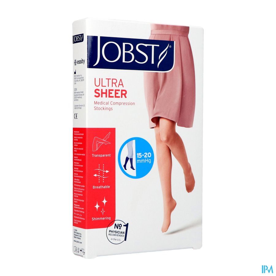 Jobst Ultrasheer Comf.k1 Knie Op.teen Natural S