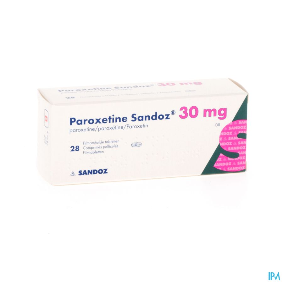 Paroxetine 30mg Sandoz Comp 28 X 30mg Paroxetine 30mg Sandoz Comp 28 X 30mg
