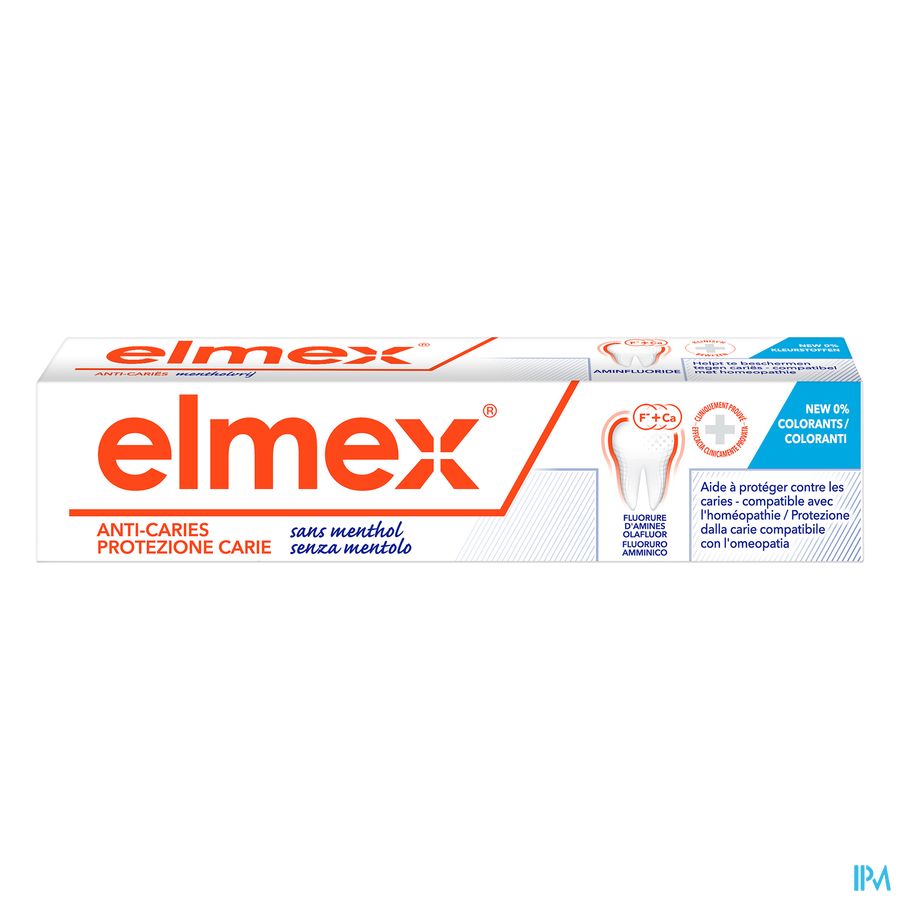 Elmex A/caries S/menthol Dentifrice Tube 75ml