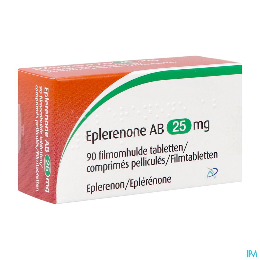 Eplerenone Ab 25mg Comp Pell 90 Eplerenone Ab 25mg Comp Pell 90