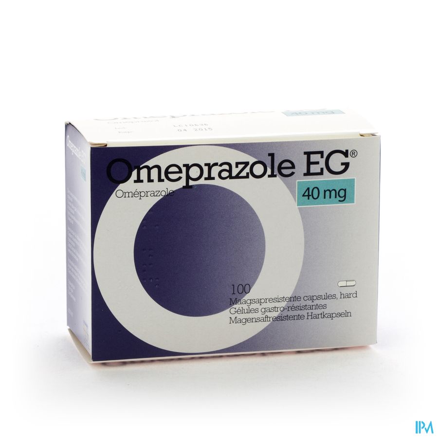 Omeprazole EG 40Mg Gastro Resist Caps Pot 100X40Mg